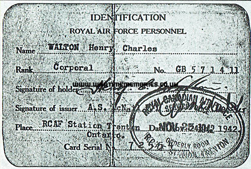 RAF ID card